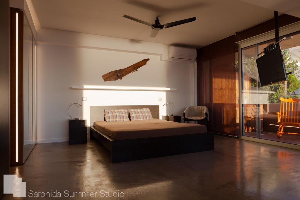 Saronida Summer Studio With Breathtaking View Lagonisi Exterior foto