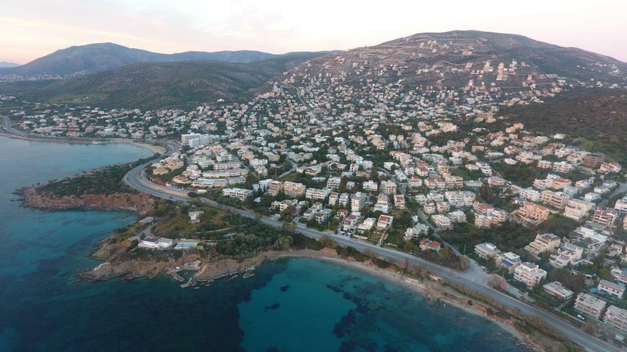 Saronida Summer Studio With Breathtaking View Lagonisi Exterior foto